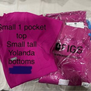 FIGS SCRUBS Small top / Small Tall Bottom